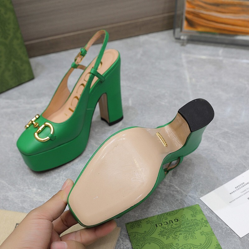 JHGS14 Slipper 12CM Heel Size 35-42 Lether Shoes with box