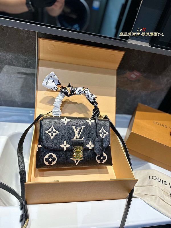 ALP14 Leather Bag 24-16-9CM Handbag With box