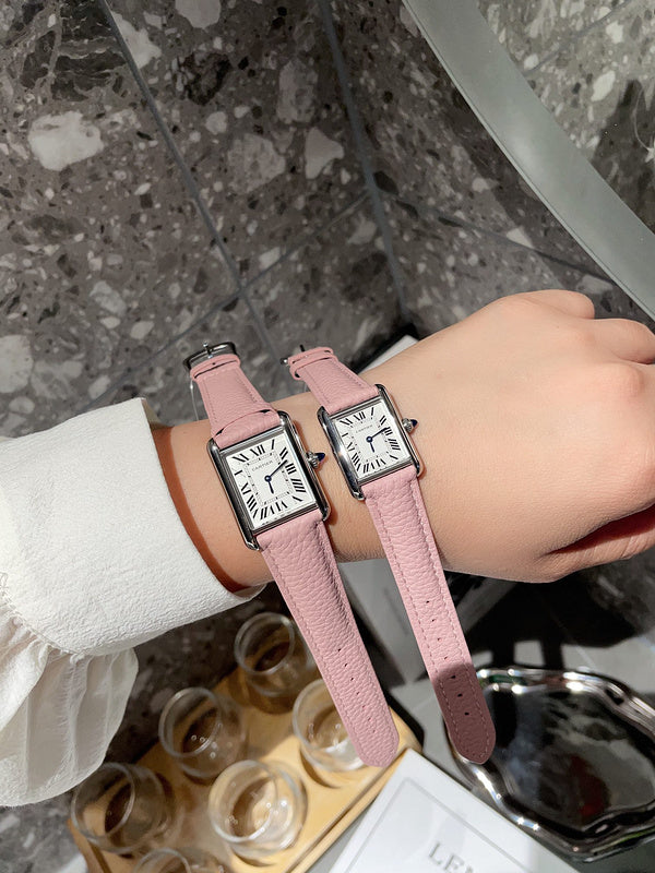 CW1  Lychee belt medium size for men's and women's watches 25.5mm x 33.7mm/29.5mm*22mm