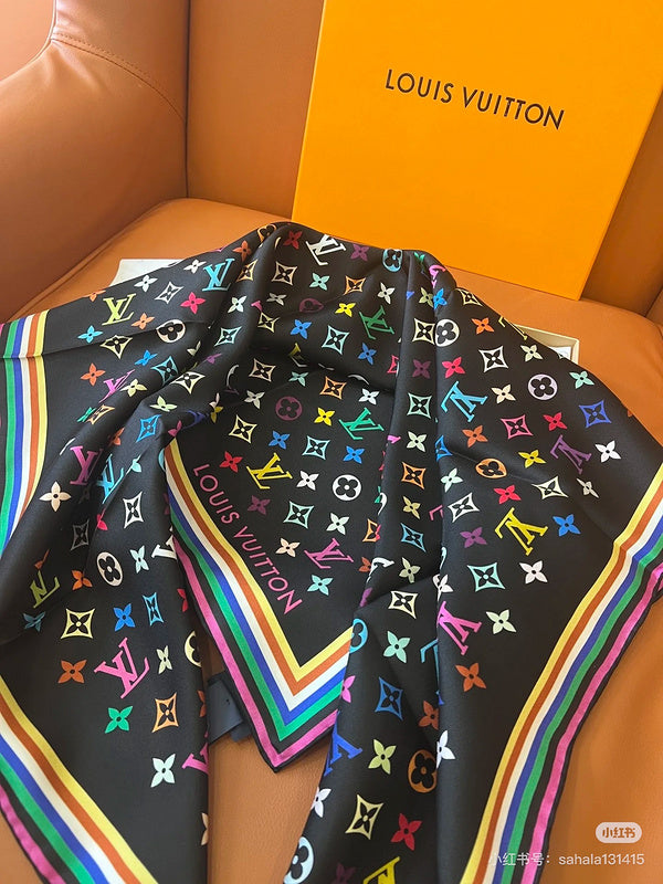 XLC29 Silk satin 90-90CM Scarf
