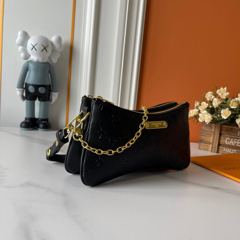 LLP08 Leather bag 24.5-13.5-6.5CM Denim Bags