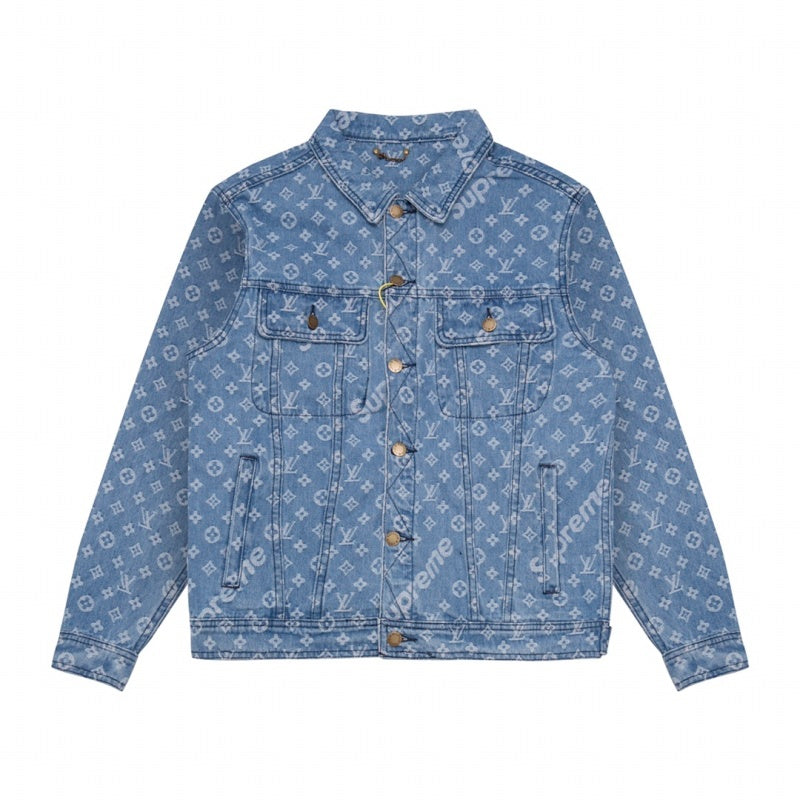 LVC024 New high-quality spring and autumn men'sand women’s jacket denim jacket clothes