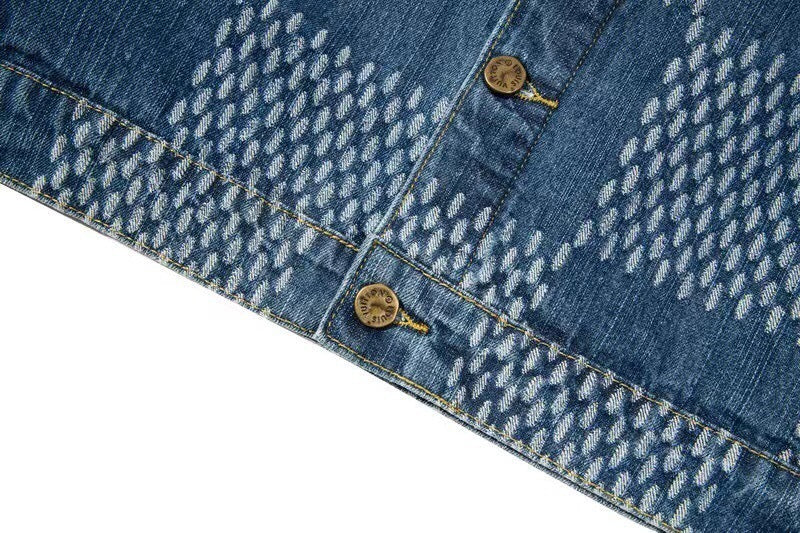 LVC021  New high-quality spring and autumn men'sand women’s  jacket denim jacket clothes