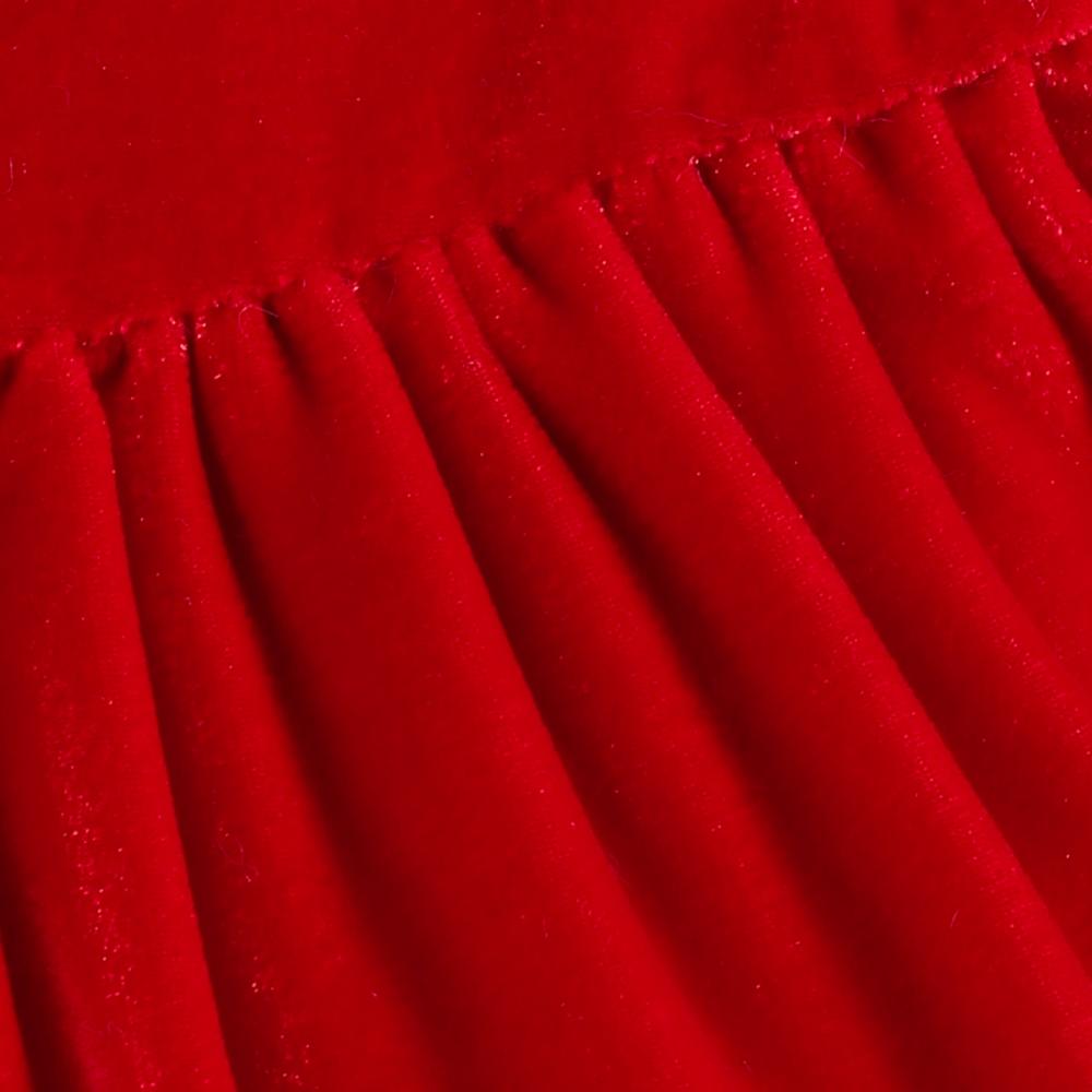 Little Girl Christmas Velvet Dress + Hat Wholesale Girls Dress