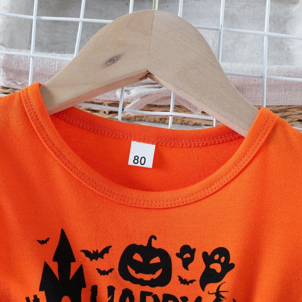 Halloween Girls Dress Spring Autumn Long Sleeve Dress Wholesale Baby Girls Dress