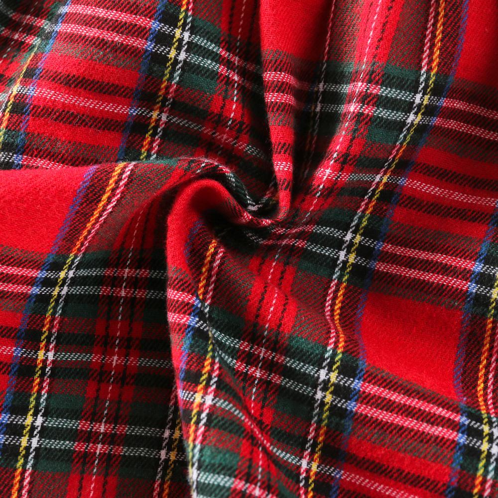 Christmas Girls Autumn and Winter Princess Bow Plaid Dress Wholesale Girls Dress