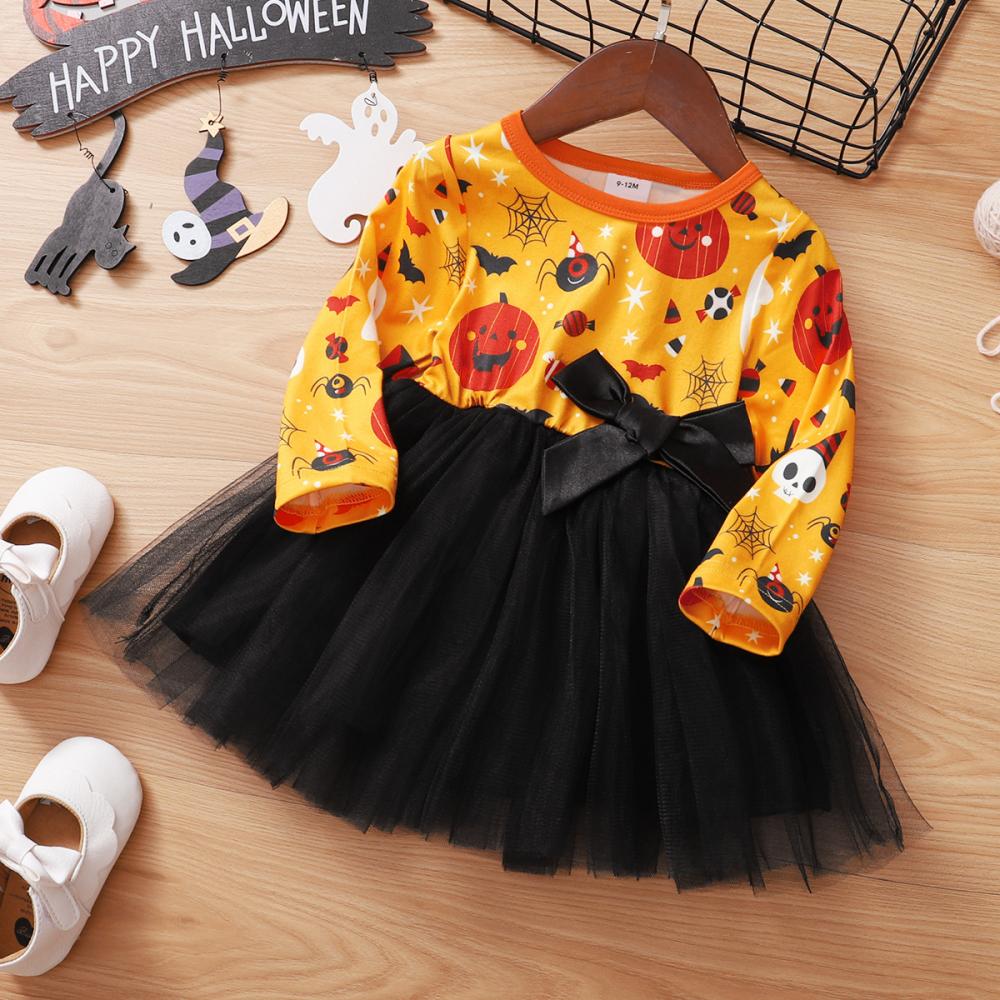 Newborn Baby Girls Holloween Tulle Dress Baby Clothing Cheap Wholesale