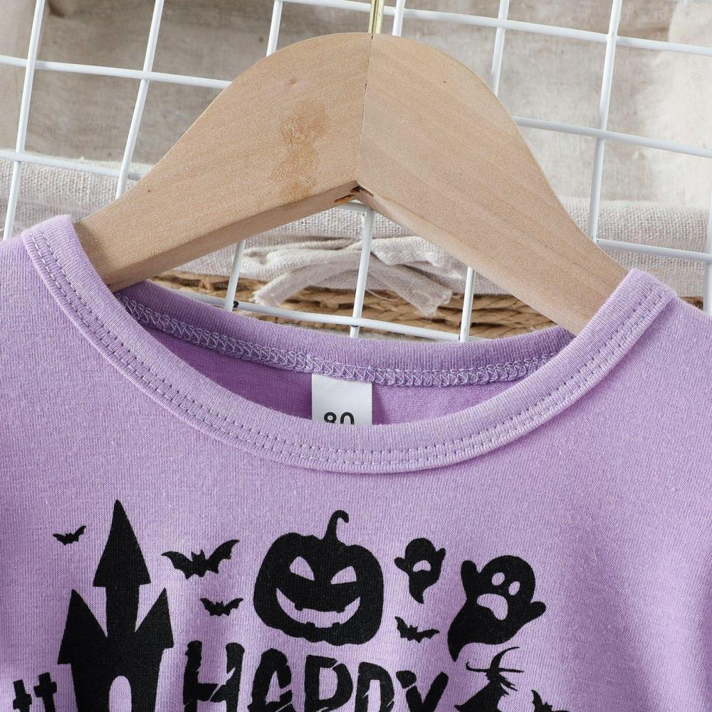 Halloween Girls Dress Spring Autumn Long Sleeve Dress Wholesale Baby Girls Dress