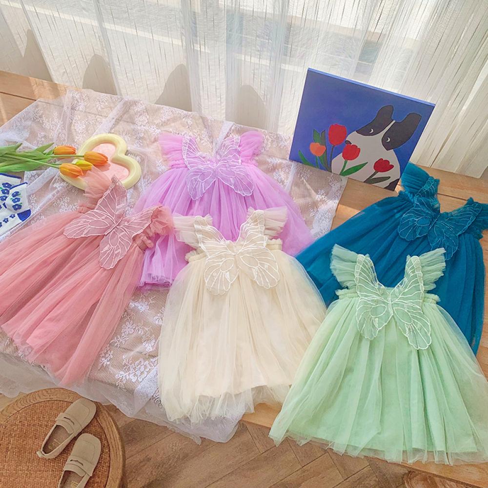Summer Baby Girls Mesh Dress Wholesale Girls Dress