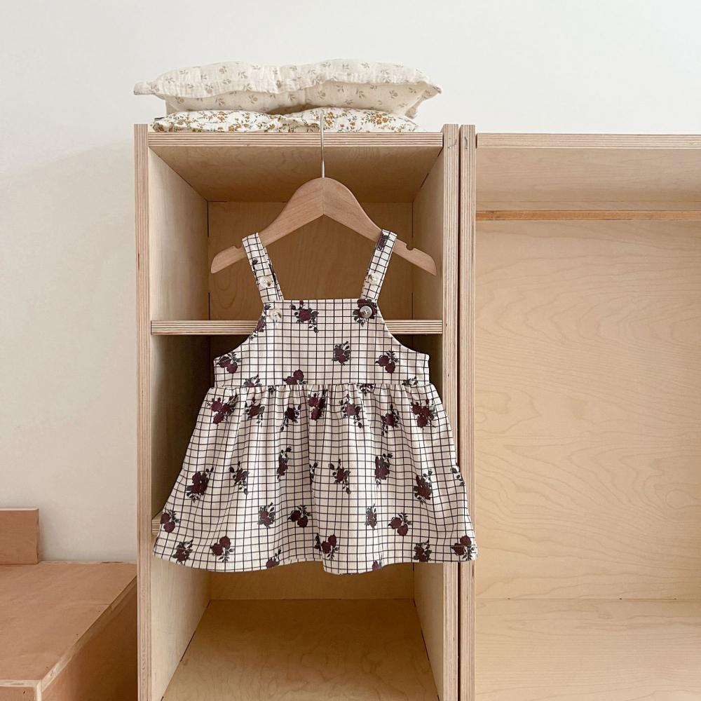 Summer Baby Suspender Skirt Baby Print Western Style Cute Dress Wholesale Girls Dress