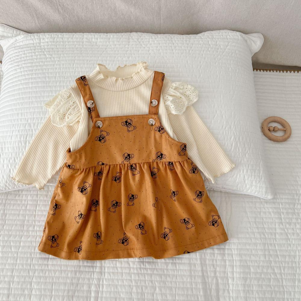 Summer Baby Suspender Skirt Baby Print Western Style Cute Dress Wholesale Girls Dress
