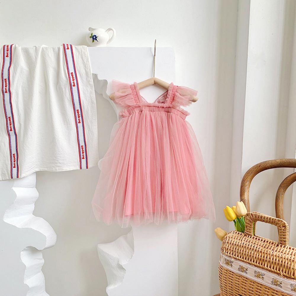 Summer Baby Girls Mesh Dress Wholesale Girls Dress