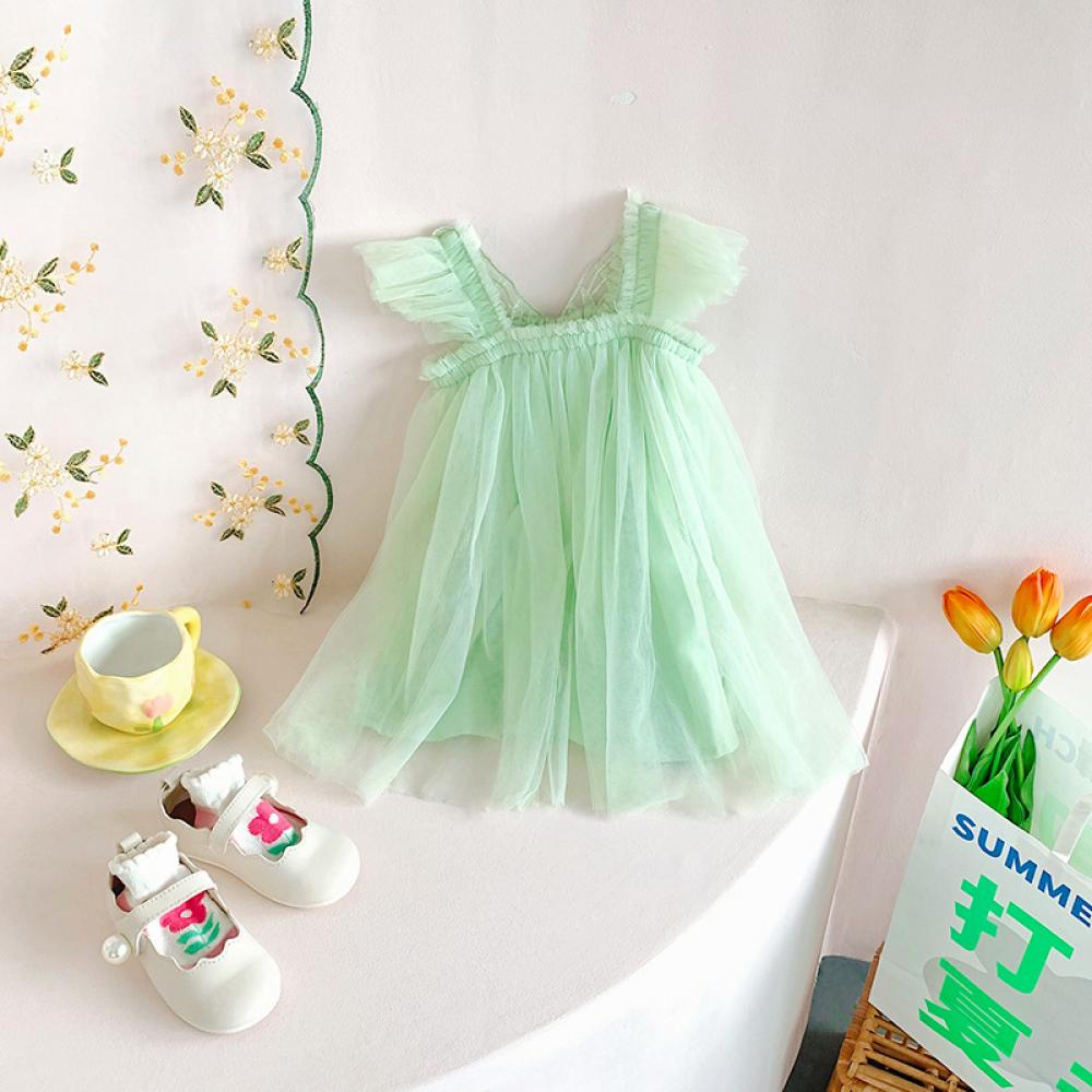 Summer Baby Girls Mesh Dress Wholesale Girls Dress