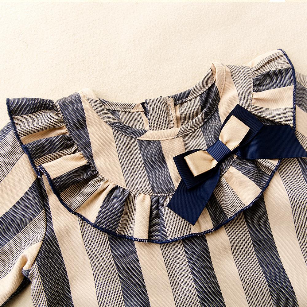 2022 Newborn Baby Girls Stripe Dress Wholesale Baby Clothes Usa