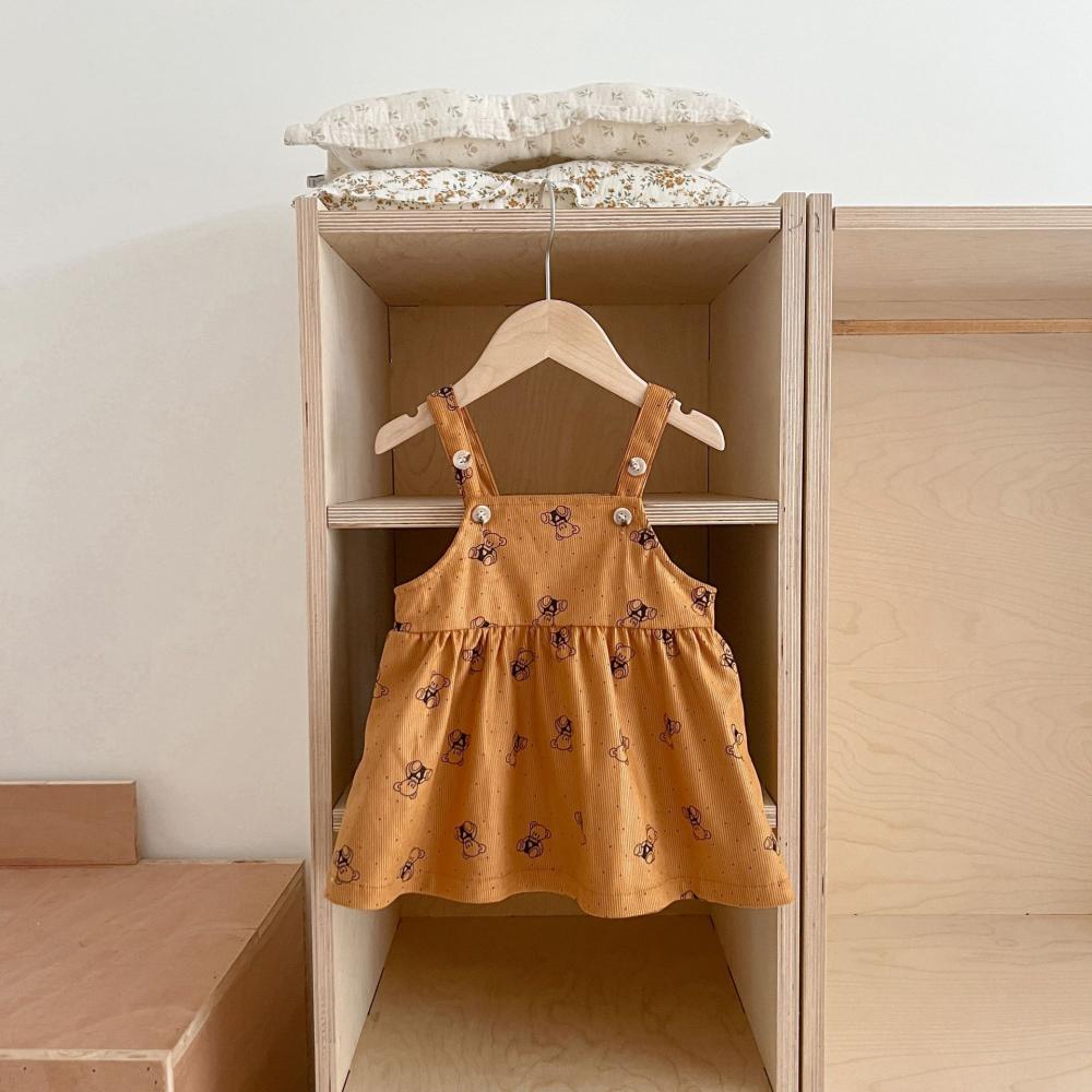Summer Baby Suspender Skirt Baby Print Western Style Cute Dress Wholesale Girls Dress