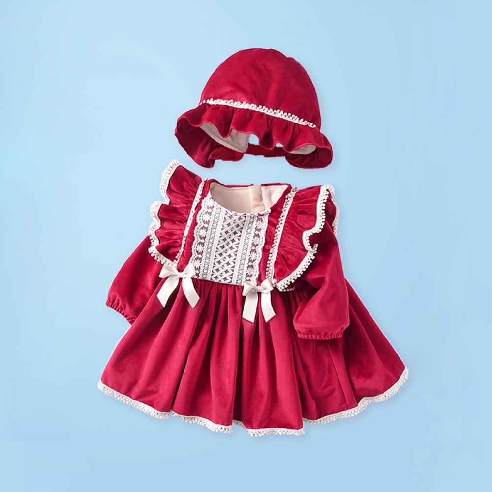 Baby Girls Autumn/Winter Brushed Dress Wholesale Girls Dress