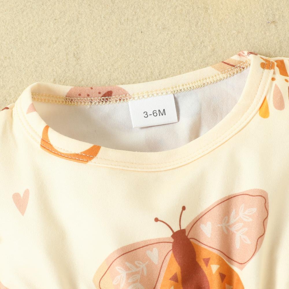Autumn Baby Girls Print Long-sleeve Dress + Hairband Wholesale Girls Clothes