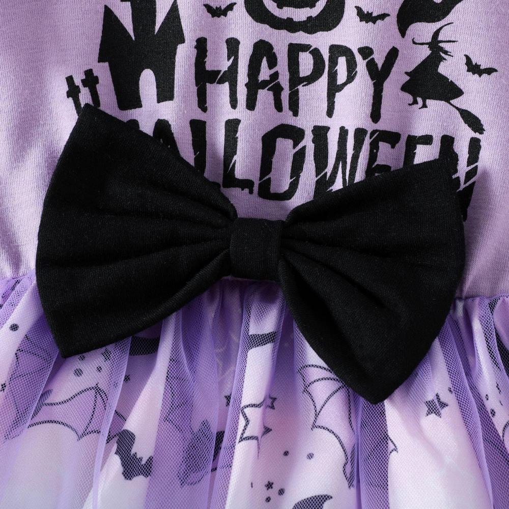 Halloween Girls Dress Spring Autumn Long Sleeve Dress Wholesale Baby Girls Dress