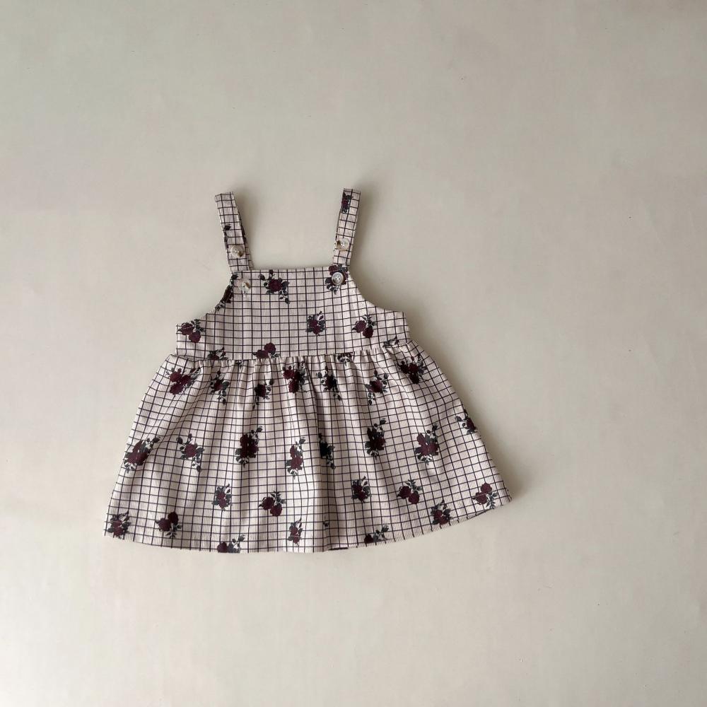 Summer Baby Suspender Skirt Baby Print Western Style Cute Dress Wholesale Girls Dress