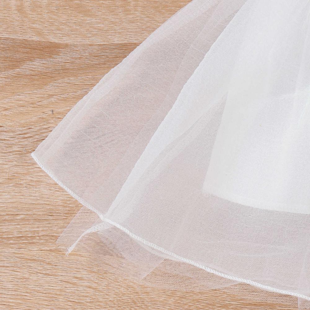 Summer Short Sleeve Lace Stitching Bow Mesh Skirt Princess Girl Dress Wholesale Baby Clothing